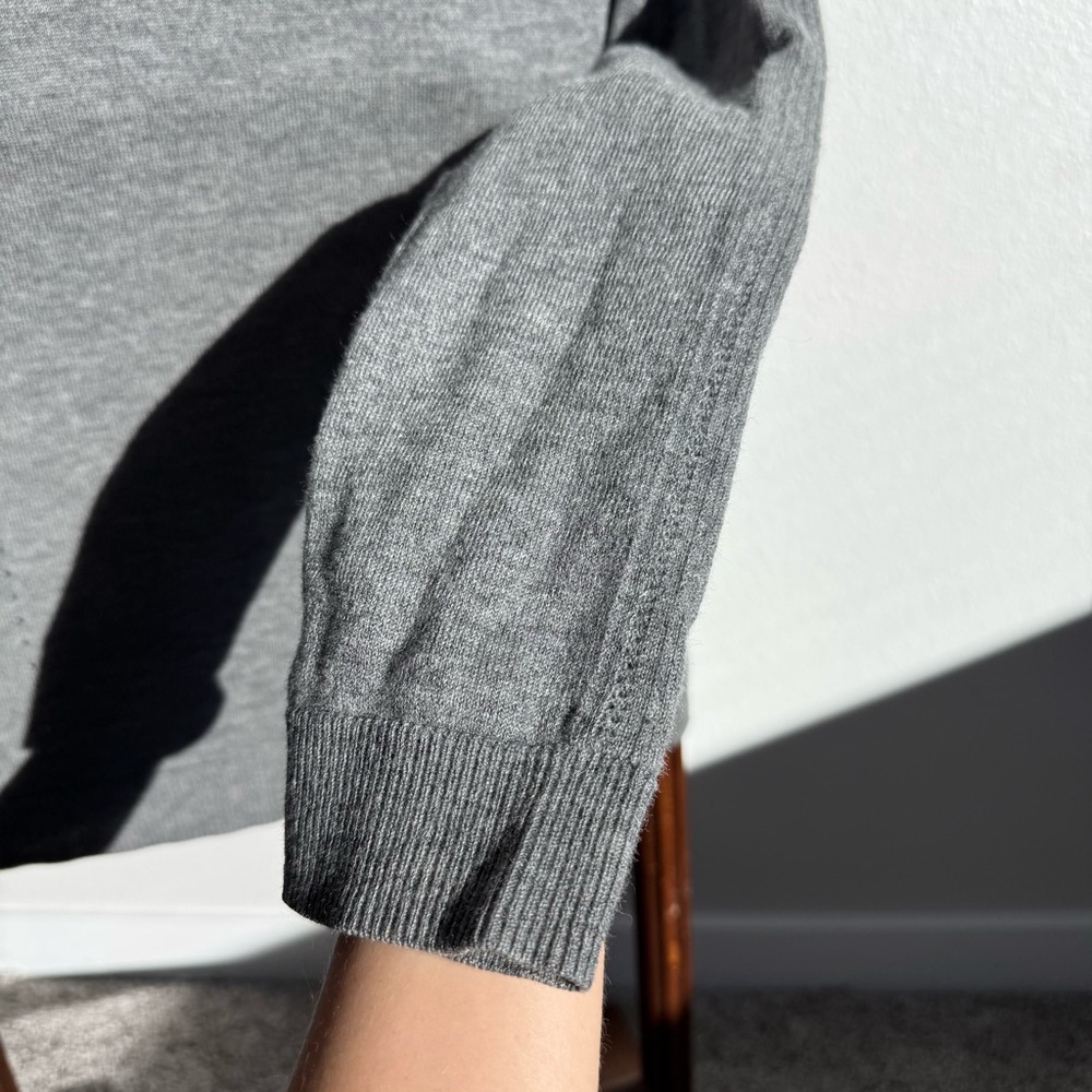 Rag & Bone Women’s Gray Wool Crewneck Sweater Size M Slim Fit - Picture 6 of 10